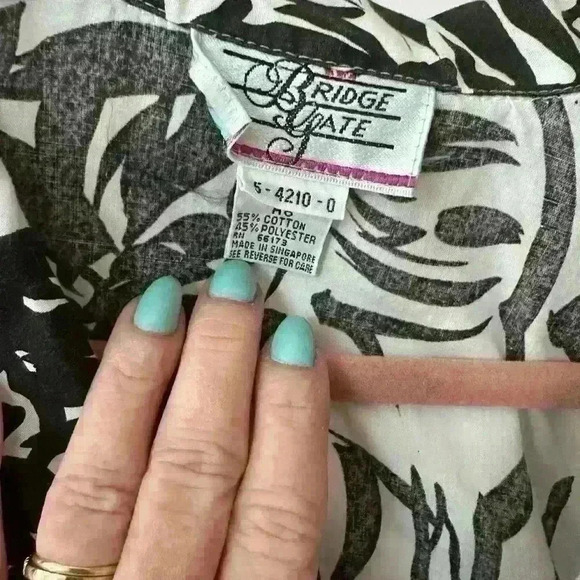 Vintage 1970’s Floral Shirt Dress XL - Picture 4 of 8